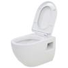 Wall-Hung Toilet - VIDAXL - Wall-Mounted Bowl - Concealed Cistern - Dual Flush - White Ceramic