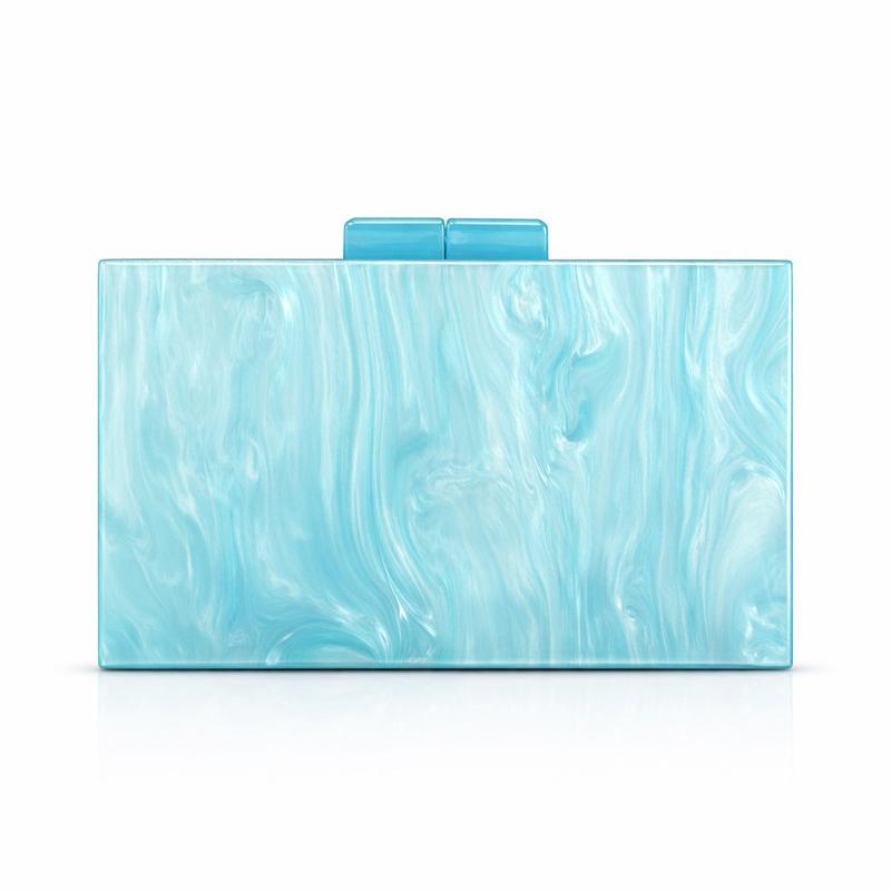 Shoulder Bag New Pearlized Acrylic Banquet Ladies Crossbody Evening Wedding Clutch Bags Crystal Original Brand Wallet Eco Pouch