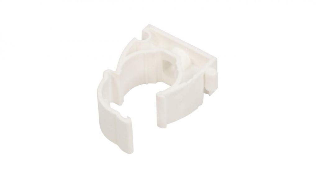 Uchwyt Zamknięty Do Rur 18Mm Biały Uz 18 10182 /100Szt./