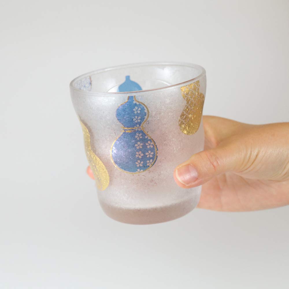 Aderia Rock Glass Pair Set Rokuhyotan 335ml Nippon the Made in Japan Gift Box Birthday Gift Present [Premium Taste/Old Glass/On Rocks] S-6302