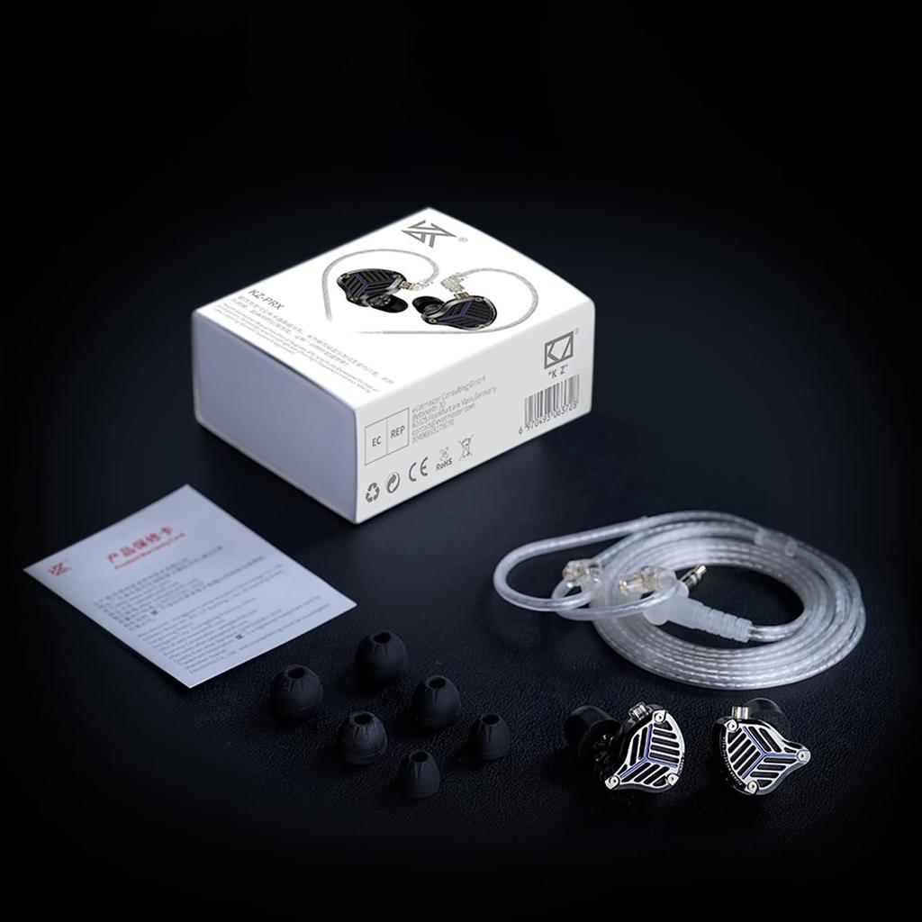 Linsoul Наушники KZ PRX 4-го поколения с планарным приводом и канальным дизайном. Сбалансированное качество звука. Эргономичные наушники. Оснащены мощным магнитом N52.