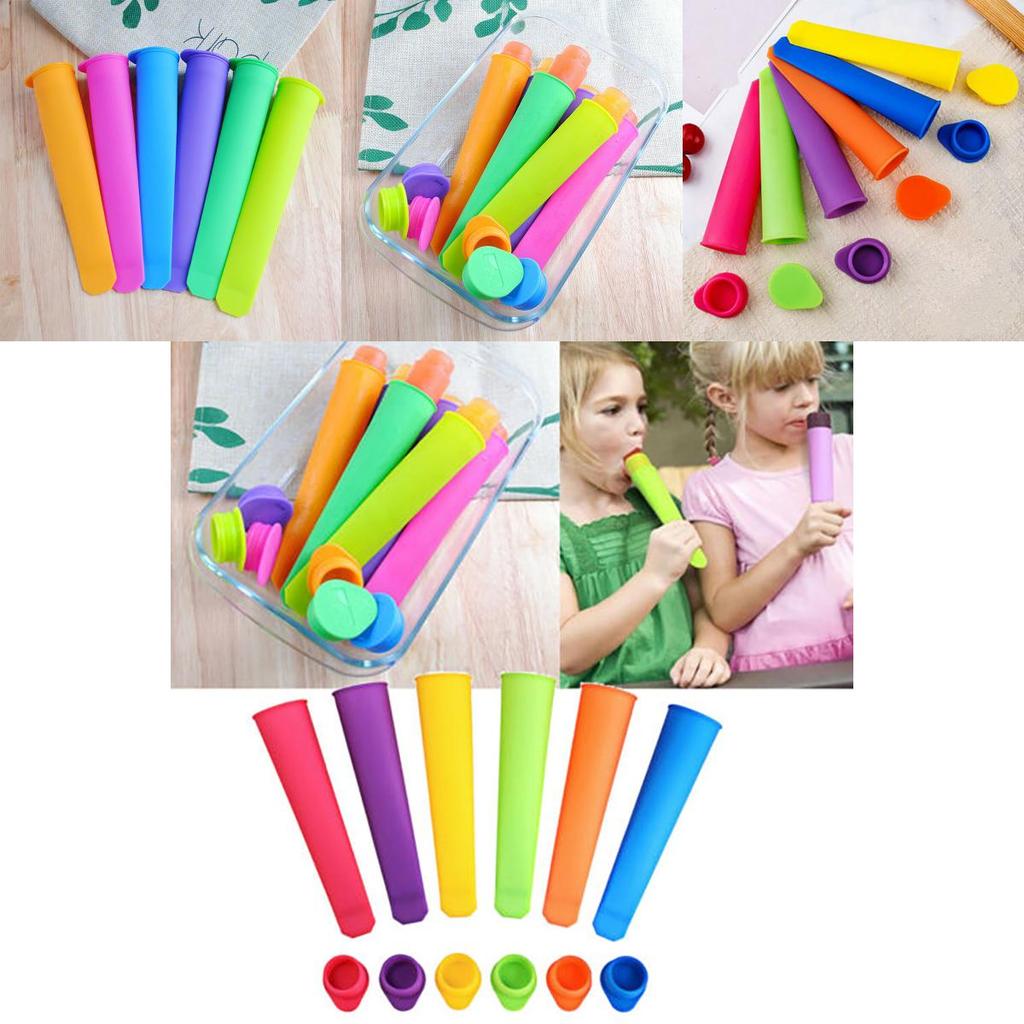 Яркие силиконовые формы для эскимо с пуш-ап механизмом для полезного мороженого и йогуртового эскимо