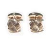 Babette Wasserman Pink Gold Flat Knot Cufflinks BW-C638PG