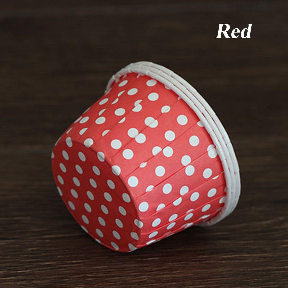 100 шт., бумажные формочки для выпечки с точечным декором, чехол для кексов, обертка для выпечки