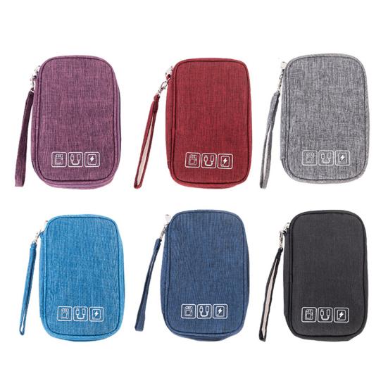 Водонепроницаемая сумка-органайзер для кабеля, недеформируемая сумка для хранения шнура из полиэстера, аксессуары для электроники