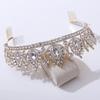 Bridal Crown Baroque Crown Accessories Red Crystal Rhinestone Wedding Hair Comb