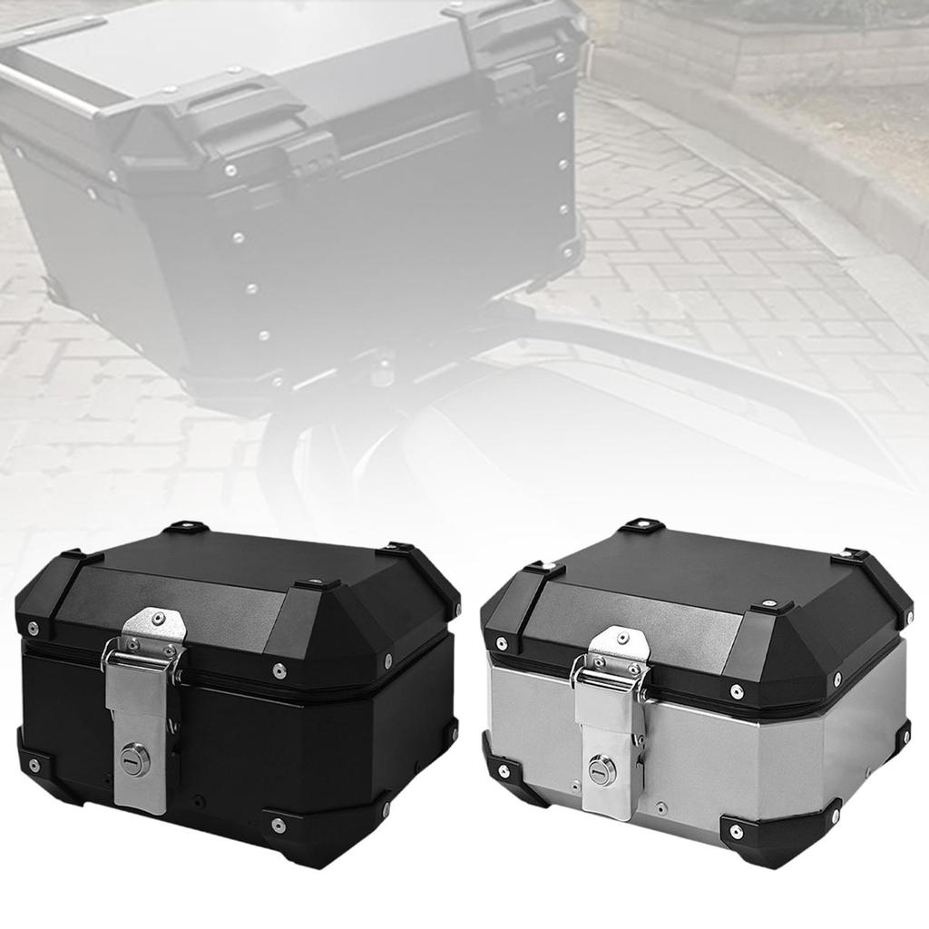 8L Motorcycle Top Case Large Capacity Anti-Losing Multifunction Motorbike Tail Box Trunk with Stable Security Lock
