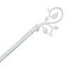 Metal Rod 120 To 210 Cm with Decorative Ends Atmosphera - Arabesque Blanc