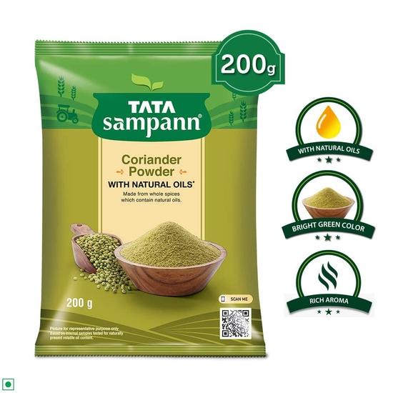 TATA Sampann Кориандр молотый, 200 г, коробка кинзы