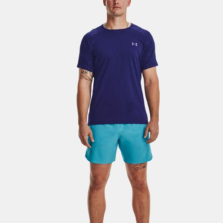 Under Armour RUSH Мужская футболка Темно-синяя 1376790-468