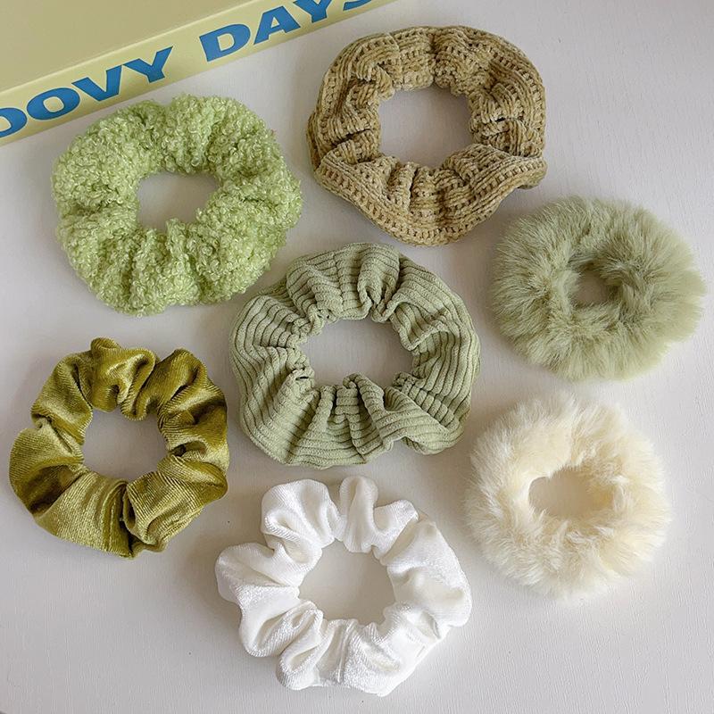 1 комплект простых симпатичных резинок для волос в клетку с цветочным узором в горошек, эластичная резинка для волос, милые аксессуары для волос, подарки