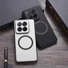 For Xiaomi 14T Pro Case Anti-Drop PU Leather+TPU Cover Compatible with MagSafe