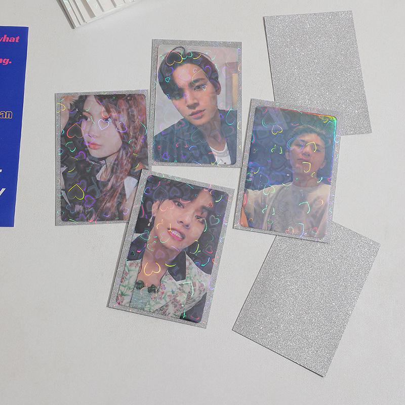 20 шт., рукава для карт, 61x91 мм, 20C, держатель в форме сердца для открыток, пленок, фотокарт, защита для игровых карт