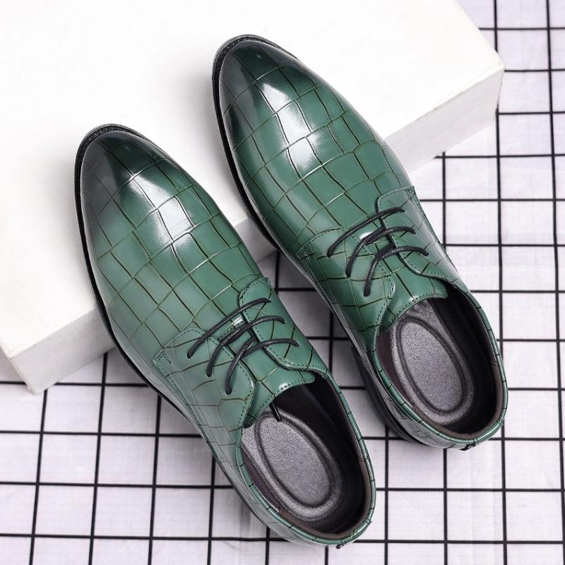 Новые мужские оксфорды на шнуровке из кожи с тиснением под крокодила, повседневная обувь, мужская свадебная обувь для выпускного вечера, Zapatos Hombre