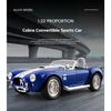 1/22 Ford Cobra Кабриолет Суперкар Модель из Сплава, Изящные Настольные Украшения, Лучшая Коллекция для Энтузиастов Моделей Автомобилей