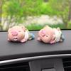 2 шт./комплект Автомобильные украшения Свинья-пара из смолы Милая кукла Фигурка Декор приборной панели Автомобильные украшения Аксессуары Подарки