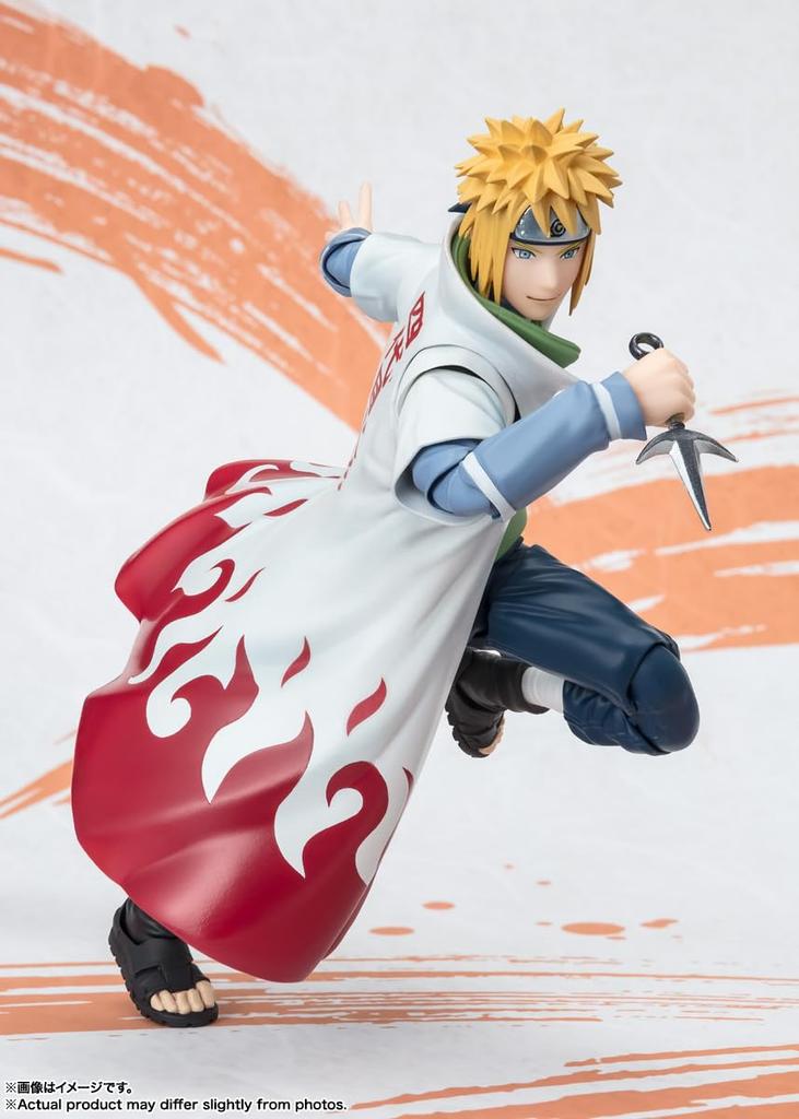 TAMASHII NATIONS NARUTO Минато Намикадзе Приблизительно 160 мм окрашенная подвижная фигурка SHFiguarts - NARUTOP99 Edition - ПВХ и АБС