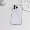 For iPhone 16 15 14 13 12 11 Pro Xs Max Mini 16e X XR 7 8 6 6S Plus SE 2020 2022 Case Clear ID ATM Card Slot Protection Cover
