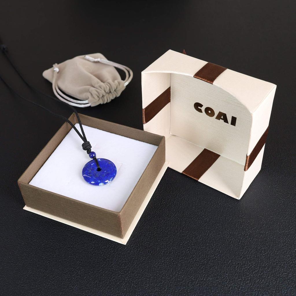 Лазурит Камень Декабря Подвеска-талисман на удачу в виде горошины Унисекс [Coai]