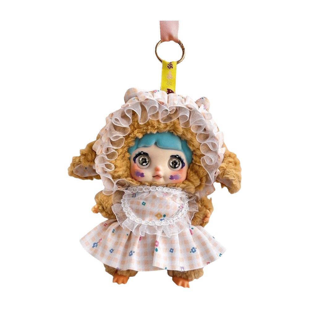 Shiny Sequined Sheep Plush Keychain Hanging Ornaments Lamb Plush Toy Funny Bag Charms Young Ladies