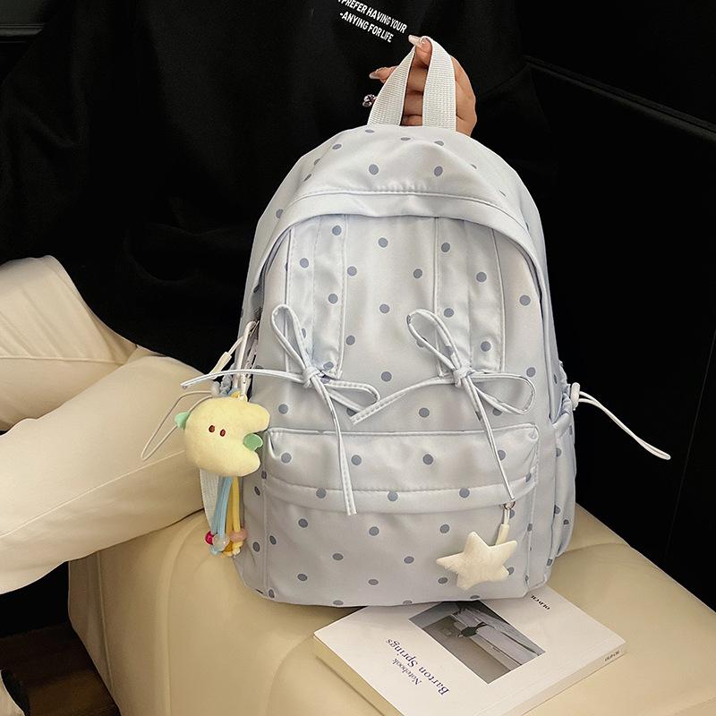 Fresh and Sweet Bow Backpack High Value Sports Outdoor Travel Bag Trend Cute Large Capacity Backpack