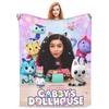 Милые одеяла для кукольного домика G-Gabbys Girl из флиса Весенне-осеннее Волшебный дом Дышащее Мягкое Одеяло-плед для Кровати Дивана Коврик Кусок
