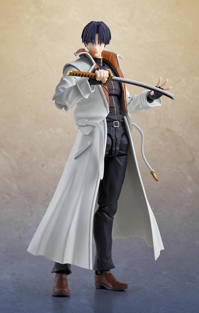 TAMASHII NATIONS Rurouni Kenshin Swordsman Romantic Shinomori Aoshi Approximately 165mm Painted Movable Figure S.H.Figuarts -Meiji Story- PVC&ABS