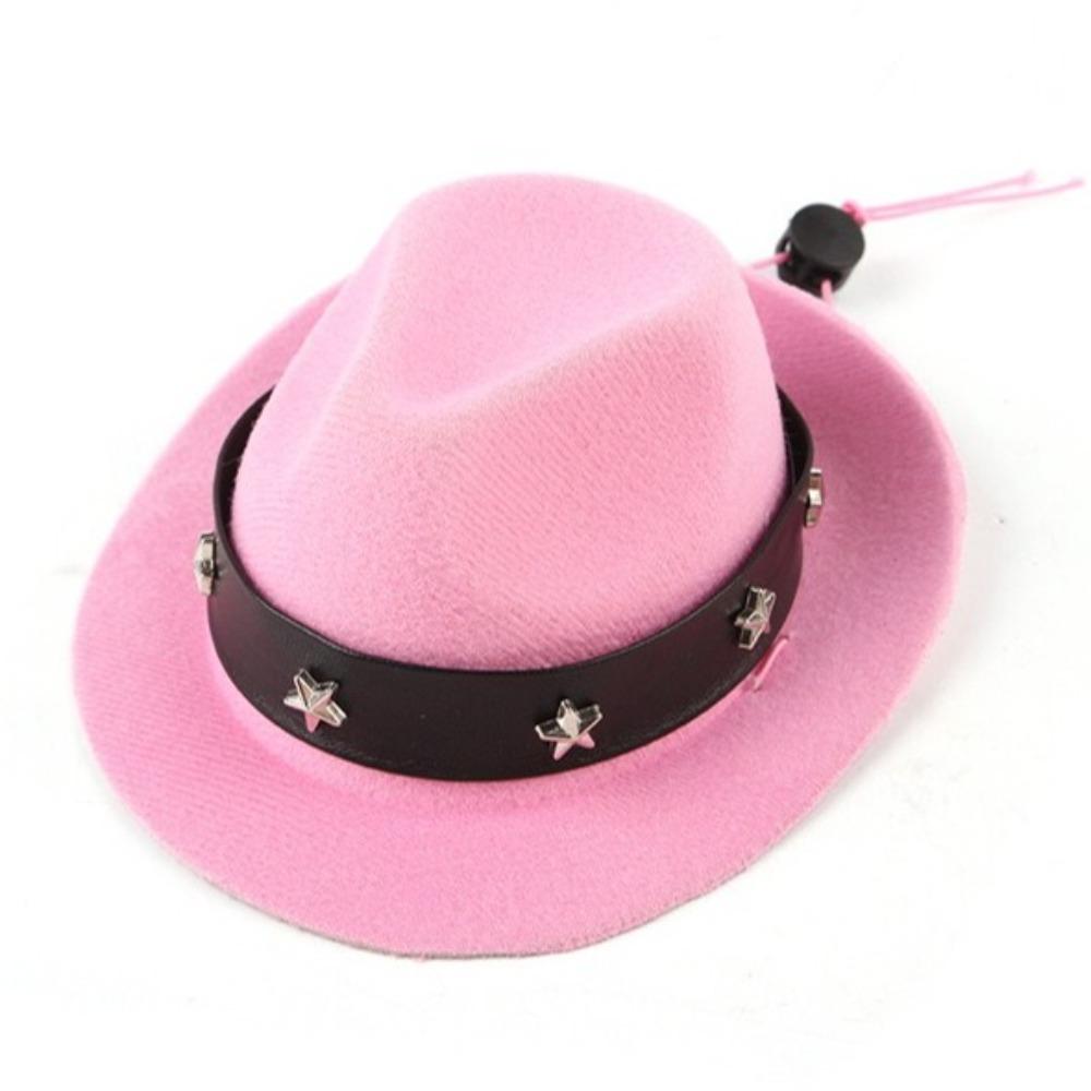 Милая ковбойская шляпа со звездами, регулируемые шапки для собак, модная британская шляпа для домашних животных, товары для животных