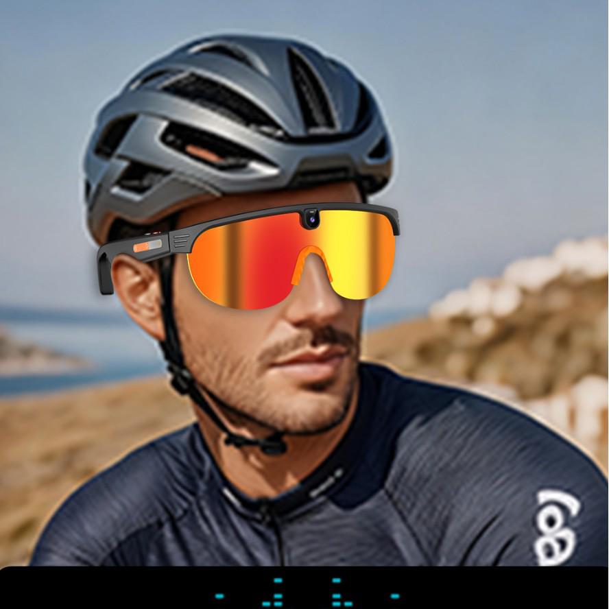G5 Smart Bluetooth Cycling Glasses with AI Voice Assistant, Photo & Video Capture, Anti-Blue Light.