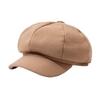Cotton Beret Hat Windproof Painter Caps Casual Octagonal Newsboy Cap  Autumn Winter
