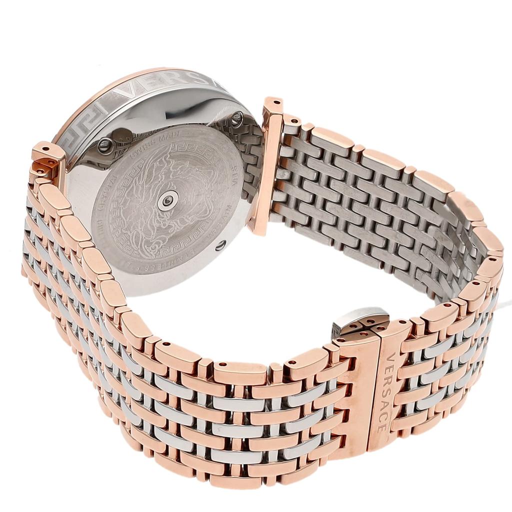 Часы Twist Серебряный циферблат Нержавеющая сталь Сапфировое стекло Кварцевые 36MM Швейцарские часы VELS01019 Золото [Versace] V-TWIST Мужские [Товар]