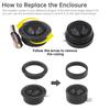 4pcs 800W High Efficiency 25mm Mini Dome Tweeter Speakers for Car Audio System with Spare Casing Black High Frequency