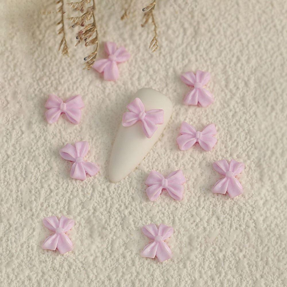 10PCS Bow Accessories Supplies 3D Rhinestone New Manicure Design  Hairclip