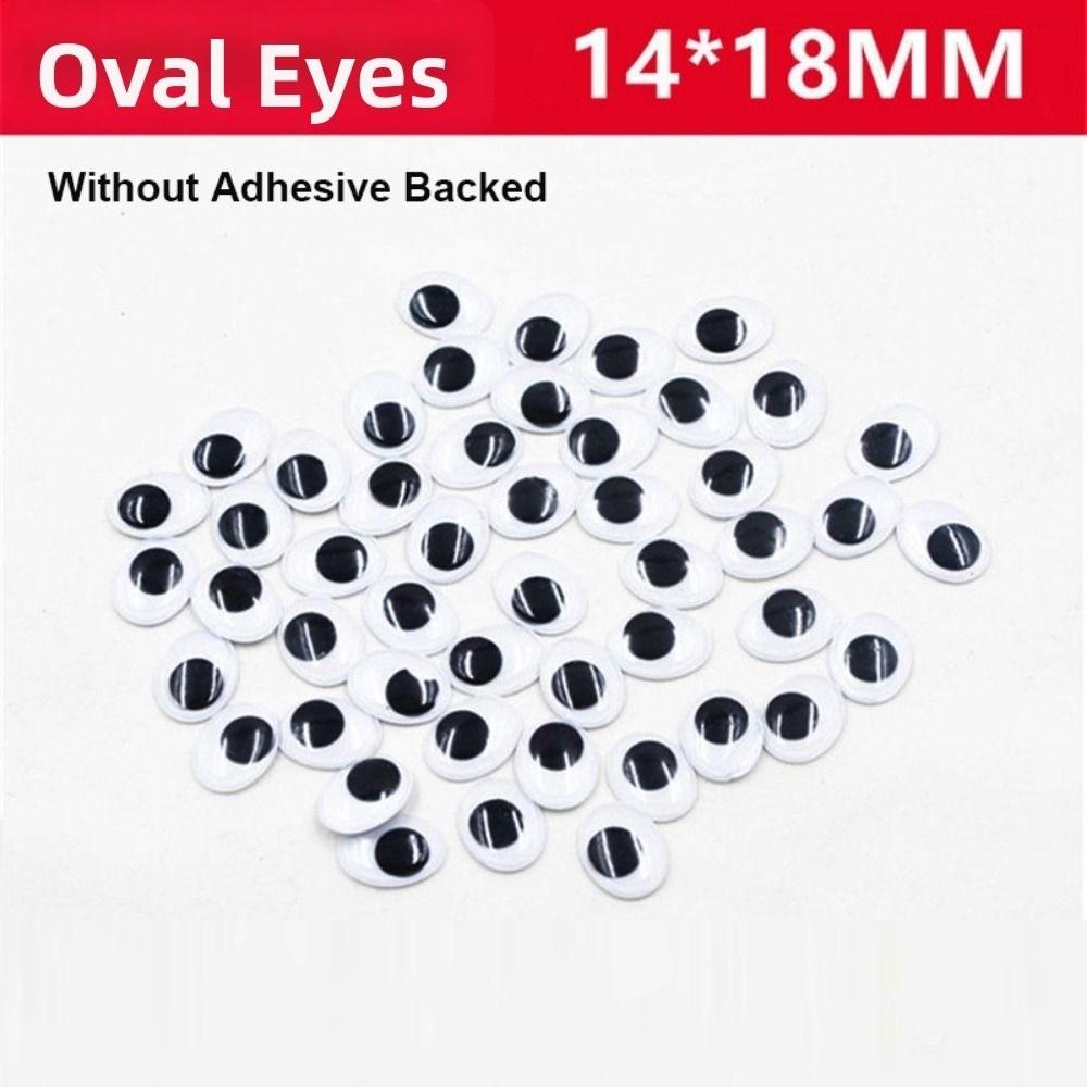 100pcs/bag Plastic Wiggling Moving Eyes 3D Kindergarten Handmade Dolls Eyes Dolls Activity Eyes