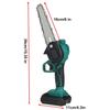 6 Inch Cordless Electric Pruning Saw Rechargeable One-handed Woodworking Tool Mini Green Chain Saw for Wood Cutting Spliting