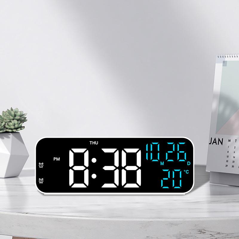 Electronic Clock Simple Alarm Clock Multi Function LED Clock Multiple Alarm Clock