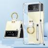 Чехол Z Flip 4 с ручкой для Samsung Galaxy Z Flip 4 3 Flip3 Flip4 5g, чехол с емкостным покрытием для ручки, прозрачный чехол-подставка