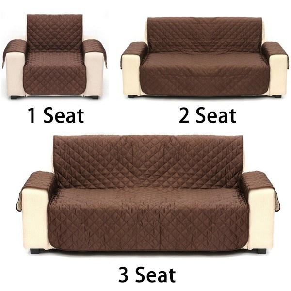 Водонепроницаемый чехол для дивана, двусторонний стеганый чехол для защиты мебели, моющийся чехол для дивана с нескользящими эластичными ремнями для детей, собак, домашних животных