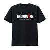 Футболка Ironwife Поддержка Триатлона для Триатлета Плавание Велосипед Бег Топ Смешной Три-Юмор Я Выжил Его План Тренировок винтаж