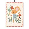 Colorful Bear Rabbit Cat Mouse Flower Leaf Abstract Animal Posters Prints Wall Art Canvas Painting Pictures Baby Kids Room Decor
