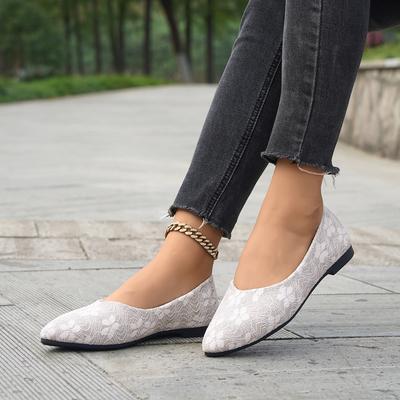 Мода 2025 Женская обувь больших размеров на плоской подошве Весна Осень Модная женская удобная легкая мягкая обувь Размер 36-43