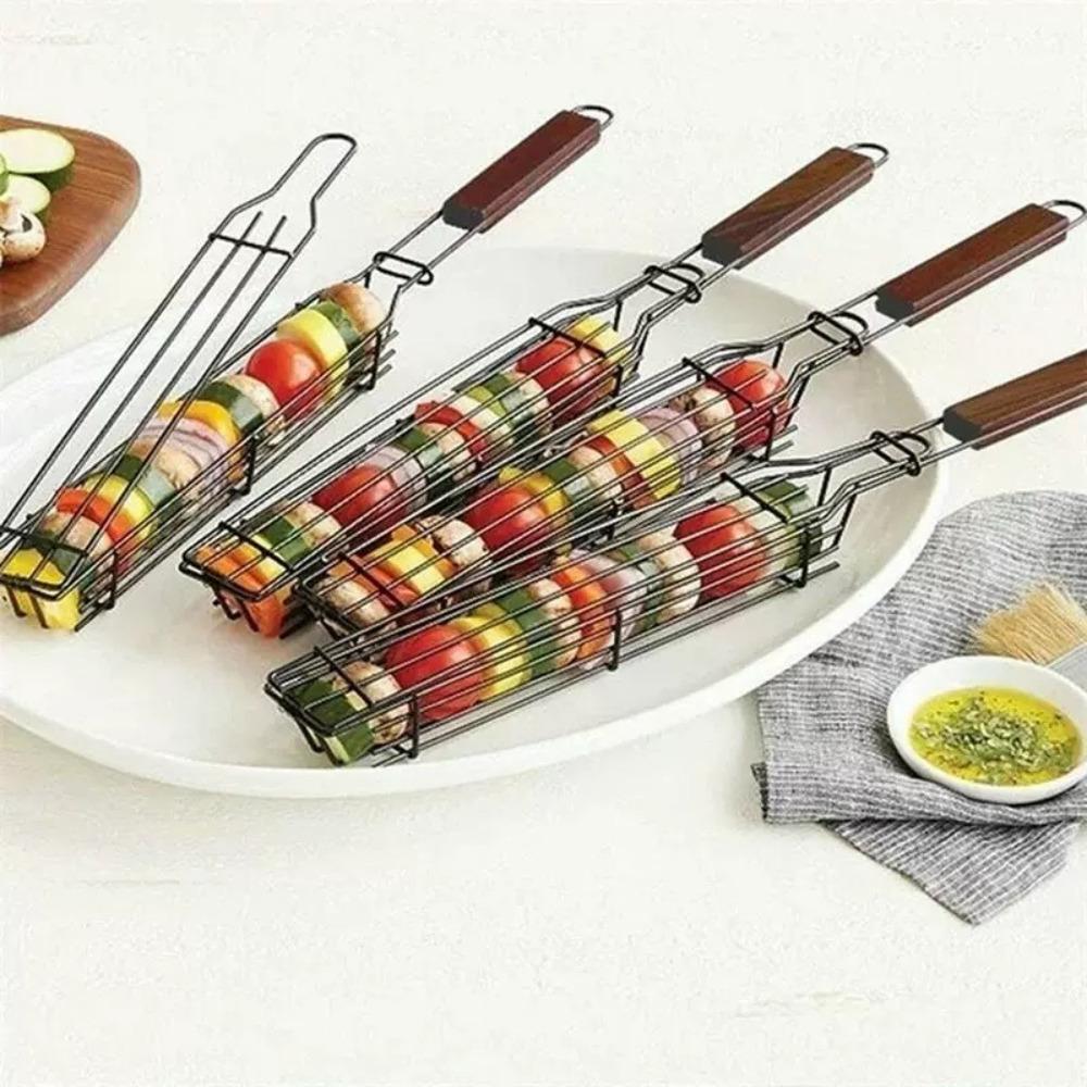 Chicken Cage Enamel Plate Grilled Chicken Bracket Grilled Chicken Rack Grilled Chicken Special Oven Grilled Net Stainless Steel Carbon Bucket