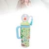 710 мл Стальная Чашка-Фонтанчик в Виде Кита с Ручкой Детская Поилка Бутылка для Воды с Крышкой и Соломкой