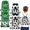 1-20Pcs Football Theme Gift Bags Non-woven Soccer Drawstring Goodie Bag Backpack Kids Sport Birthday Party Favors Decor Supplies