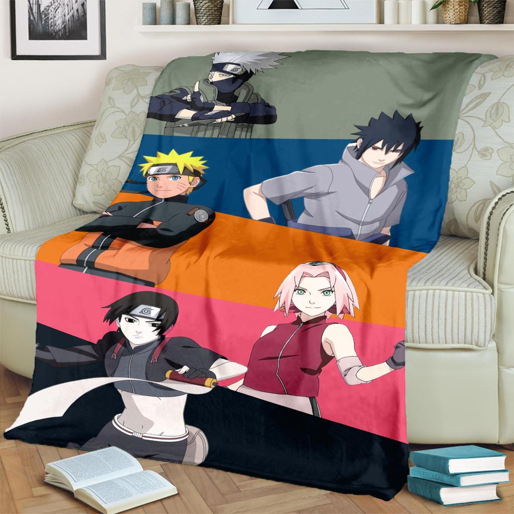 Anime-Print Blanket Warm Comfortable Flannel Blanket for Bedrooms, Sofas, Beds, Chairs, Picnics, Travel -LXR65