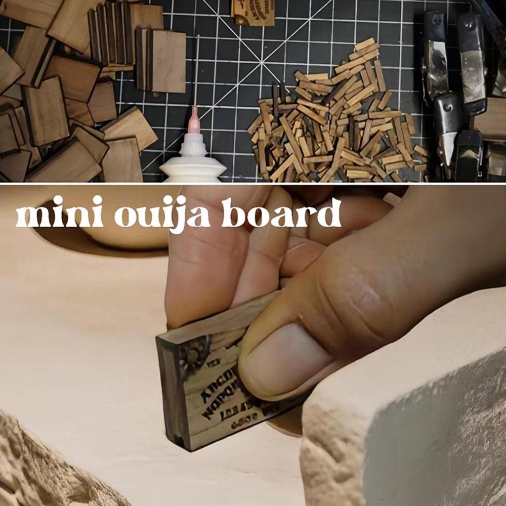 Handmade Wooden Miniatures Talking Spirit Board Emotional Love Drawer New Ouija Board with Drawer