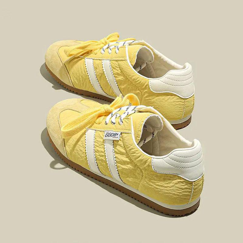 Кожаные ретро немецкие кроссовки женские туфли весна-лето 2025 новые плоские белые туфли повседневные спортивные универсальные туфли Forrest Gump