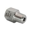 M12x1.25 Female to R1/4 Male BSPT PT Stainless Steel Threaded Reducer Adapter (0944)