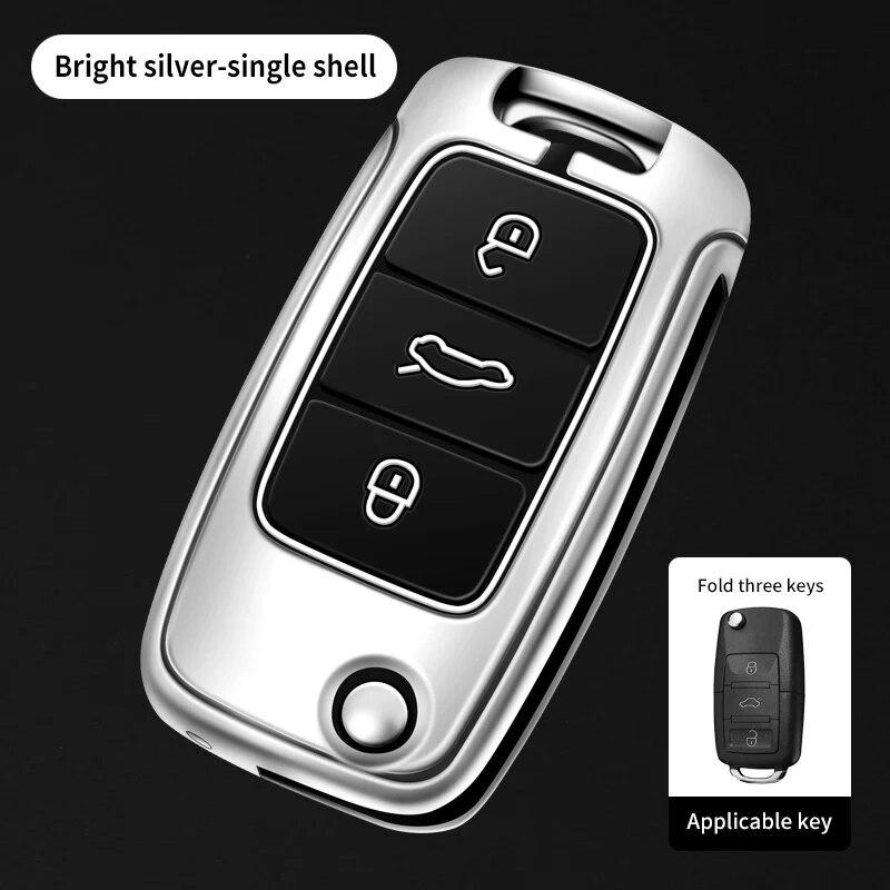 Car Key Fob Case Cover Protector For Volkswagen Golf 3 4 5 6 Mk4 Mk6 Passat B5 B6 B7 B8 CC Polo Tiguan Mk2 Touran Jetta 6 Bora
