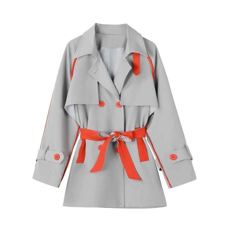 Маленькая свободная ветровка в корейском стиле для женщин, короткая, весна и осень, новая, уменьшающая возраст, универсальная, обтягивающая талию, темпераментная куртка